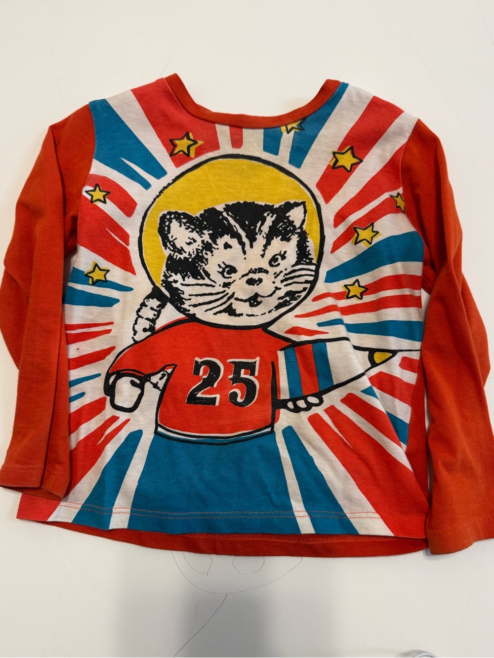 Gucci toddler Long-Sleeve space Cat Graphic Tee 24months